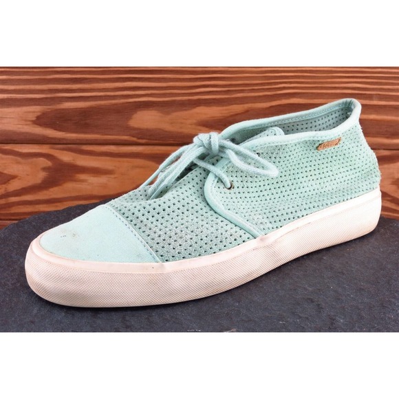 VANS Women Size 9.5 M Blue Skateboarding Leather‎ 721277 - Picture 1 of 8